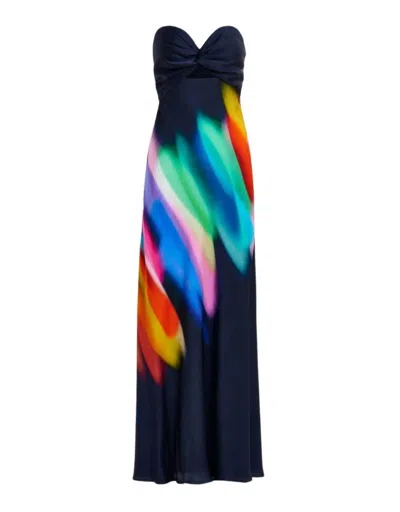 Essentiel Antwerp Women's Hebbles Strapless Midi Dress In Dark Sapphire In Black