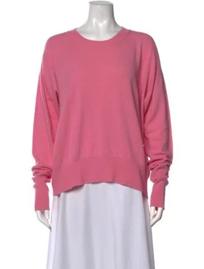Pre-owned Essentiel Antwerp Wool Crew Neck Sweater In Pink
