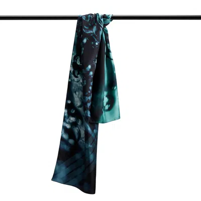 Essenty-paris Women's Green Currentia Flowstone Scarf
