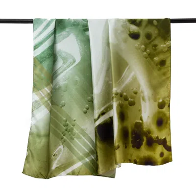 Essenty-paris Women's Green Glow Quintessence Scarf