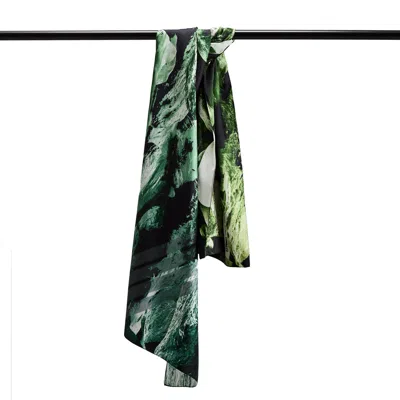 Essenty-paris Women's Green Streamline Flowstone Scarf