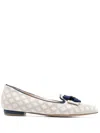 Essere Ribbon-detail Flat Ballerina Shoes In Neutrals