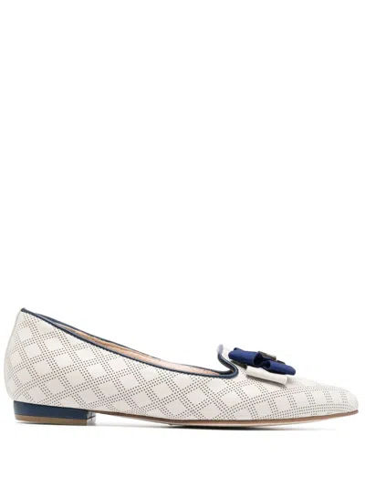 Essere Ribbon-detail Flat Ballerina Shoes In Neutrals