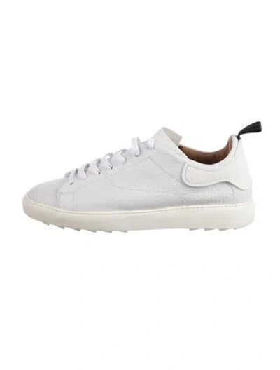 Pre-owned Esseutesse Leather Sneakers In White
