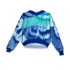 Essien & Emre Women's Aves Merino Wool Colour Block Jumper Sky Blue In Blue