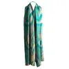 Essien & Emre Women's Yellow / Orange / Green Aureus Merino Wool Knitted Pattern Scarf Green In Green/yellow/orange