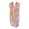 Essien & Emre Women's Pink / Purple Levem Merino Wool Knitted Pattern Scarf Pink Mauve In Pink/purple