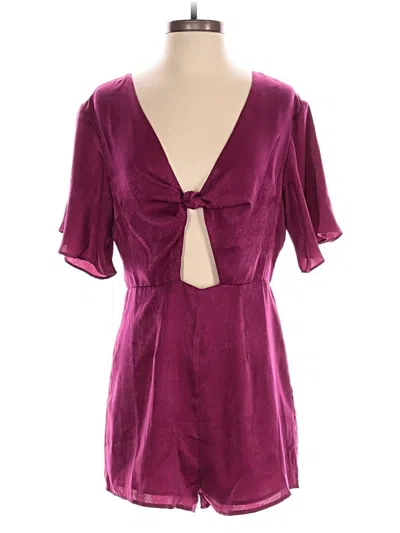 Pre-owned Essue Romper In Burgundy