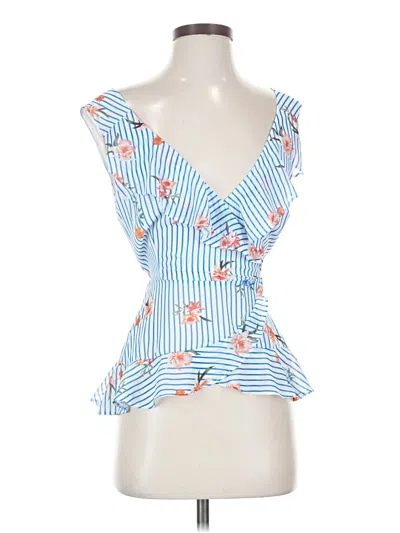 Pre-owned Essue Sleeveless Blouse In White