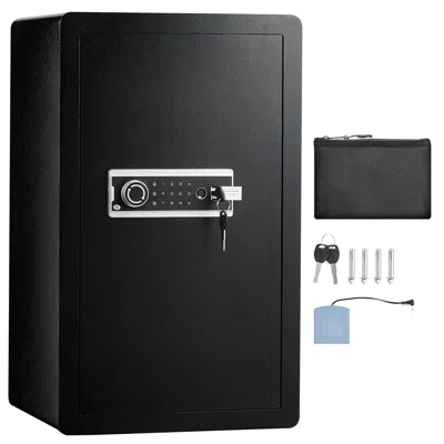 Essues Single Door 4.0 Cu. Ft Safe Box With Key Lock, Password & Fingerprint, Safe Lock Box With Fireproof  In Multi