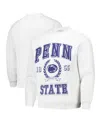 Established & Co. Men's And Women's Ash Penn State Nittany Lions Vintage Crest Pullover Sweatshirt In Ash
