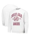 Established & Co. Men's And Women's Ash Texas A M Aggies Vintage Crest Pullover Sweatshirt
