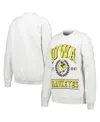 Established & Co. Women's  Ash Iowa Hawkeyes Logo Pullover Sweatshirt In Ash