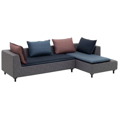 Pre-owned Established & Sons Barbican Sectional With Blue Cushions By Konstantin Grcic