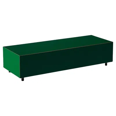 Pre-owned Established & Sons Bloc L1200 With 2 Drawers Green  Pauline Deltour