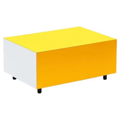 Pre-owned Established & Sons Bloc L640 With Drawer Yellow  Pauline Deltour