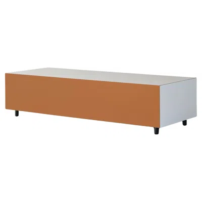 Pre-owned Established & Sons Bloc Long Side Table By Pauline Deltour In Brown