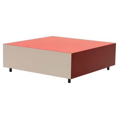 Pre-owned Established & Sons Bloc Square Side Table By Pauline Deltour In Brown