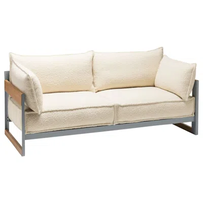 Pre-owned Established & Sons Cassette L2070 Sofa Grey Oiled Oak Cat1 By  In Gray