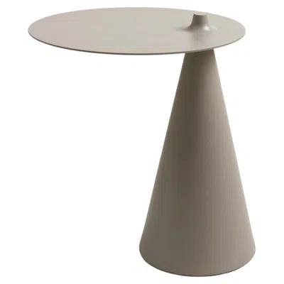 Pre-owned Established & Sons Fez Oval Side Table In Cosy Grey Finish By Nao Tamura In Gray