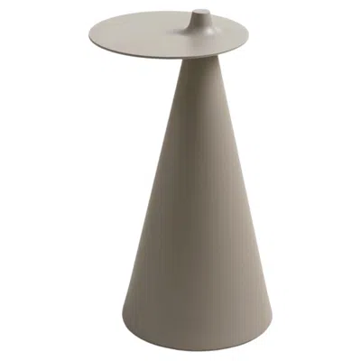Pre-owned Established & Sons Fez Round Side Table In Cosy Grey Finish By Nao Tamura In Gray