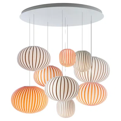 Pre-owned Established & Sons Filigrana C9 Cluster Suspension Lamp By Sebastian Wrong In Sand