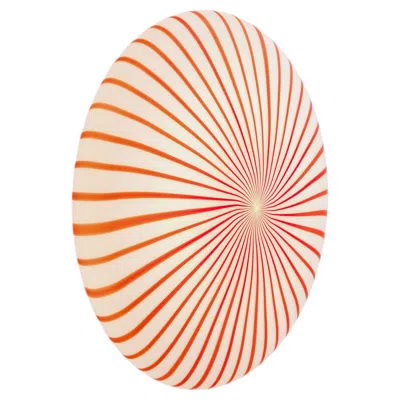 Pre-owned Established & Sons ‘filigrana' Flush Mount Or Wall Lamp In Mouth Blown Glass For  In White