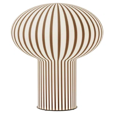 Pre-owned Established & Sons 'filigrana' Mushroom Table Lamp In Black And Opal Glass For