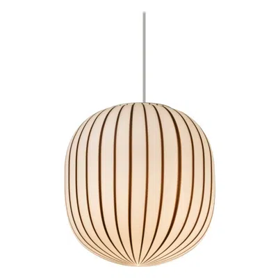 Pre-owned Established & Sons 'filigrana' S2 Cylinder Lamp In Black & Opal Blown Glass For