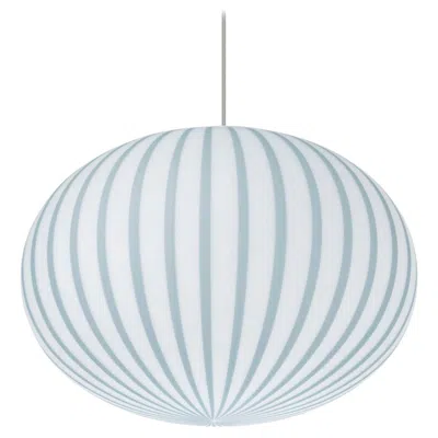 Pre-owned Established & Sons 'filigrana' S3 Ellipse Lamp In Blue And Opal Blown Glass For