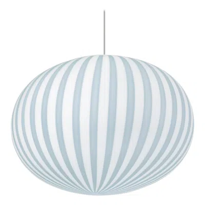Pre-owned Established & Sons 'filigrana' S4 Ellipse Lamp In Blue And Opal Blown Glass For