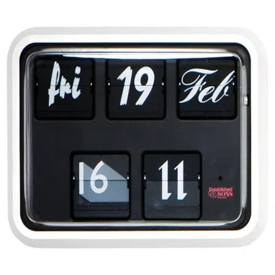Pre-owned Established & Sons Font Clock G225 Medium By  Sebastian Wrong In Black