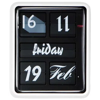 Pre-owned Established & Sons Large Font Clock By Sebastian Wrong In Black