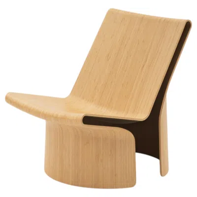 Pre-owned Established & Sons Layup Lounge Chair In Bamboo Veneer By Nathan Martell In Brown