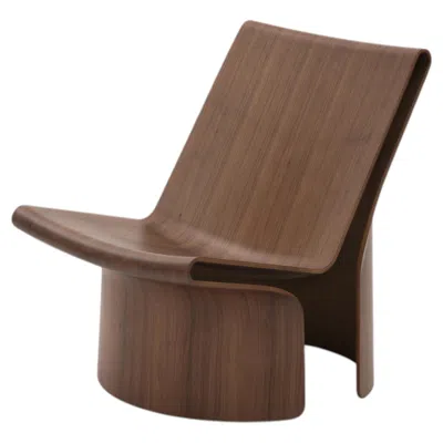 Pre-owned Established & Sons Layup Lounge Chair In Walnut Veneer By Nathan Martell In Brown