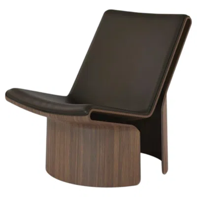 Pre-owned Established & Sons Layup Lounge Upholstered Chair In Walnut By Nathan Martell In Brown