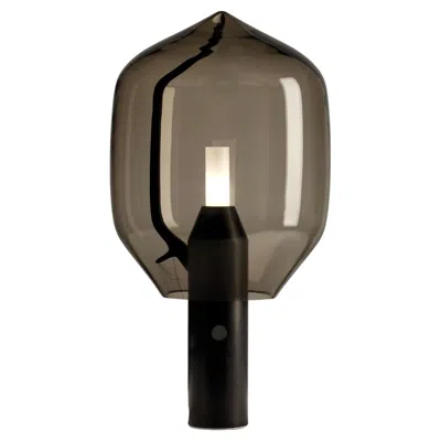Pre-owned Established & Sons 'lighthouse' Table Lamp In Black Marble And Grey Glass For  In Gray