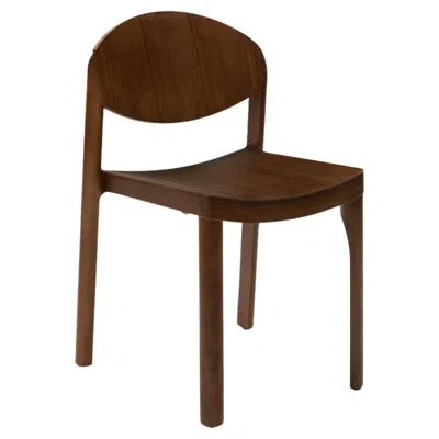 Pre-owned Established & Sons Mauro Chair Sh450 Single Walnut  Mauro Pasquinelli In Brown