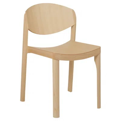 Pre-owned Established & Sons Mauro Pasquinelli 'mauro' Wood Dining Chair In Ash For  In Brown