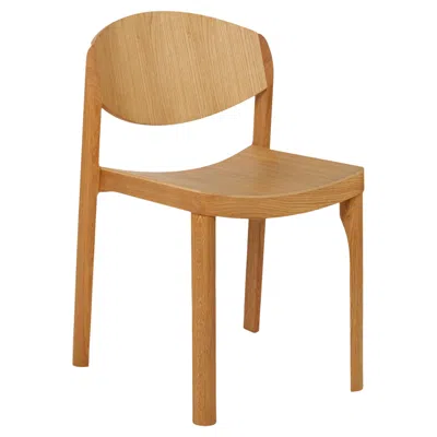 Pre-owned Established & Sons Mauro Pasquinelli 'mauro' Wood Dining Chair In Oak For  In Brown