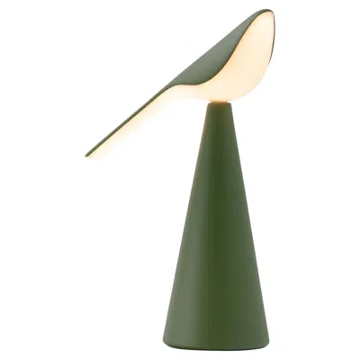 Pre-owned Established & Sons Nao Tamura 'tiki' Portable Table Lamp In Olive Green For