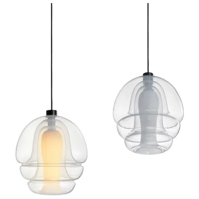 Pre-owned Established & Sons Small Medusa Mouthblown Glass Pendant Lamp By Carlo Nason For  In Transparent