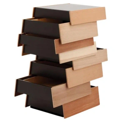 Pre-owned Established & Sons Stack H1080 8 Drawer Wood Veneer Storage By  In Brown