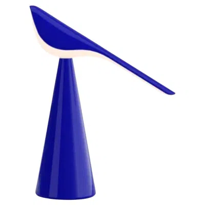 Pre-owned Established & Sons Tiki Table Lamp In Blue Gloss Finish By Nao Tamura
