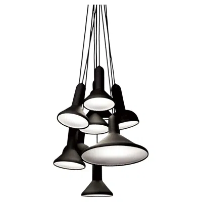 Pre-owned Established & Sons Torch Light Pendant S10 Bunch L1800 Black By