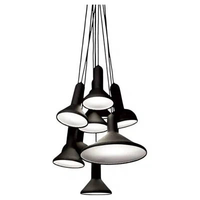 Pre-owned Established & Sons Torch Light Pendant S10 Bunch L1800 Black By  Sylvain Willenz