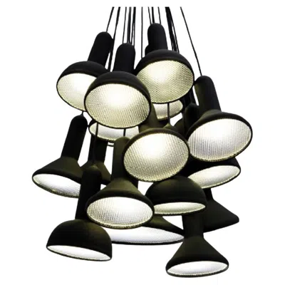 Pre-owned Established & Sons Torch Light Pendant S20 Bunch L1800 Black By