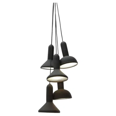 Pre-owned Established & Sons Torch Light Pendant S5 Bunch L1400 Black By  Sylvain Willenz
