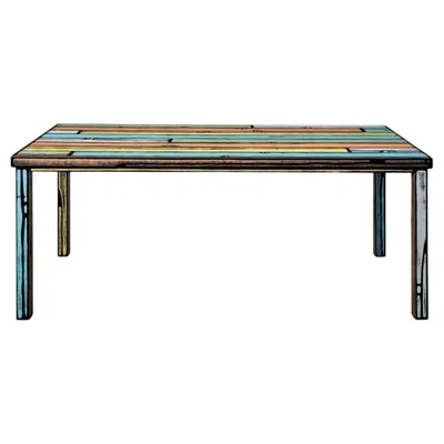 Pre-owned Established & Sons Wrongwoods Five Colour Palm Springs Dining Table By  In Brown