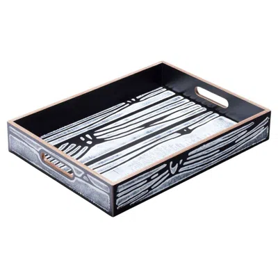 Pre-owned Established & Sons Wrongwoods L440 Tray Whiteblack  Richard Woods Sebastian Wrong In Brown